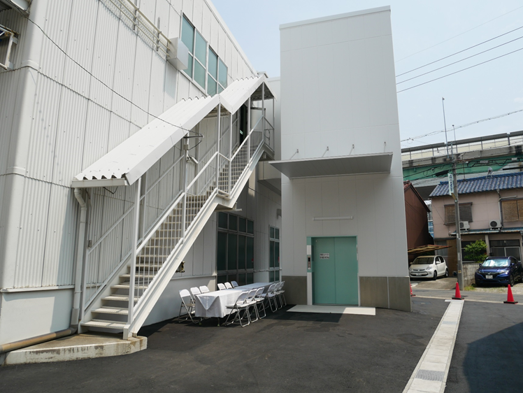 使用済リネン品入荷専用エレベーター